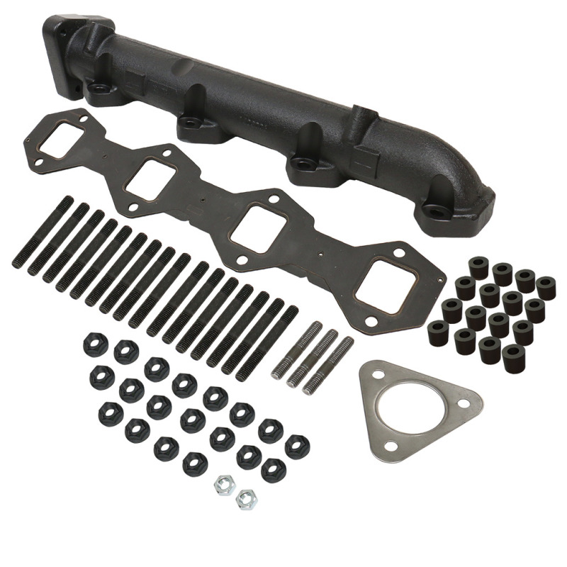 Ford F350 Performance Exhaust - Driver Side - BD Diesel - BD Diesel Driver Side Exhaust Manifold Kit with High-Silicon Ductile Casting - High Temp Black Coated - `11-`19 Ford F350 Performance Exhaust - Driver Side - BD Diesel - BD Diesel Driver Side Exhaust Manifold Kit with High-Silicon Ductile Casting - High Temp Black Coated - `11-`19
